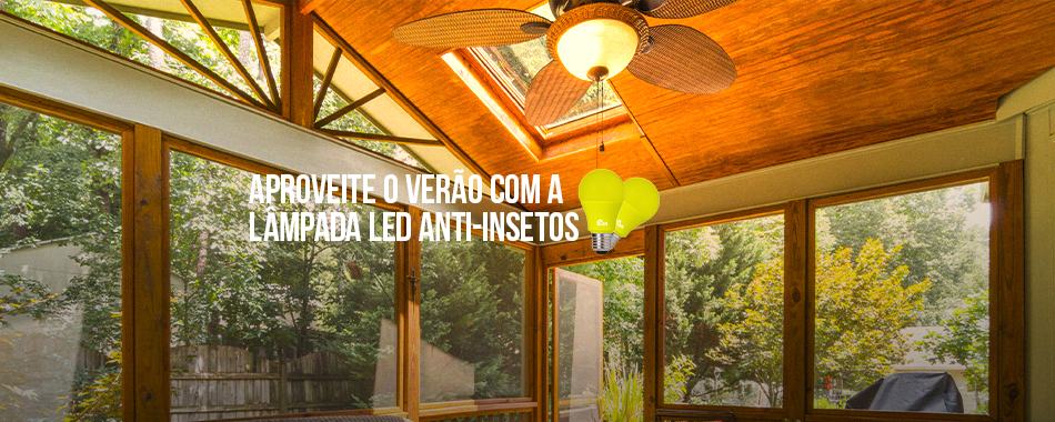 Aproveite o verão com a lâmpada Anti-Insetos