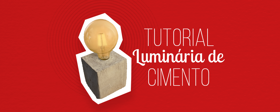 Como fazer uma luminária de cimento?
