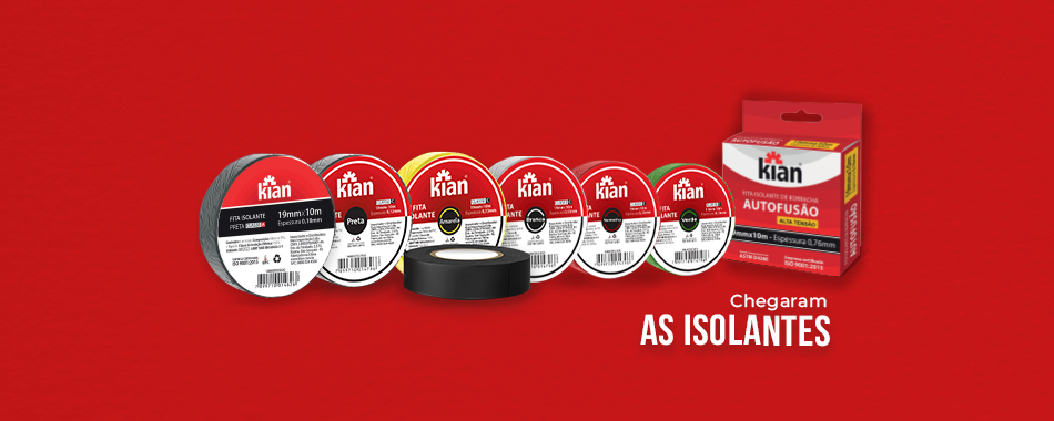 Kian lança linha de Fitas Isolantes e de Autofusão