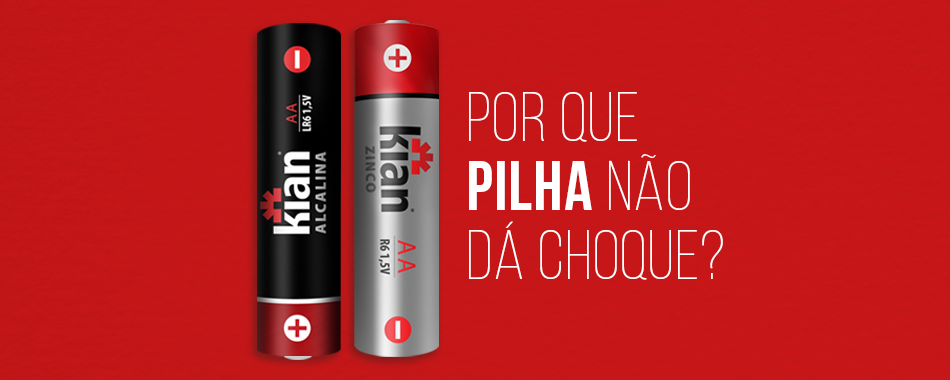 Por que pilha não dá choque?
