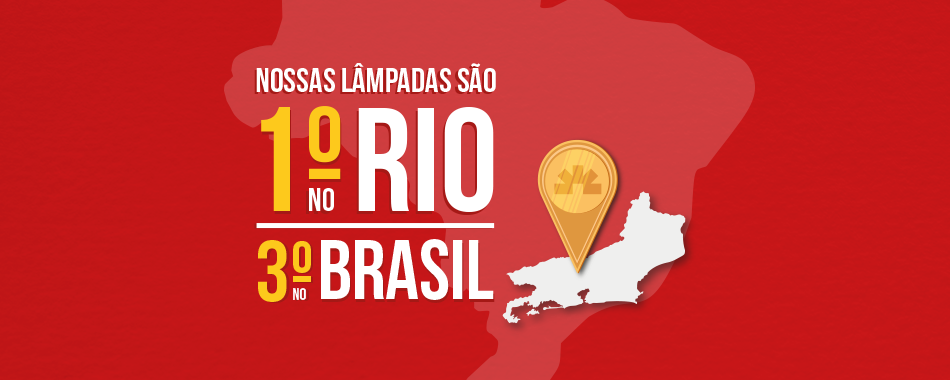 Kian é a marca de lâmpada número 1 do Rio de Janeiro e a 3ª do Brasil