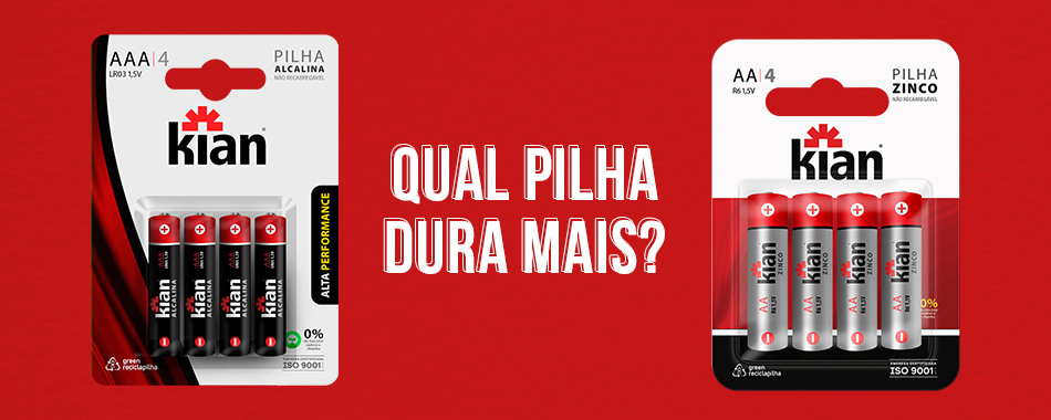 Qual pilha dura mais?