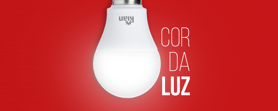 Cor da luz nos ambientes