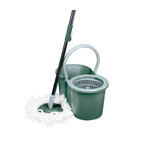 Mop Giratório Essencial com Cesto Plástico