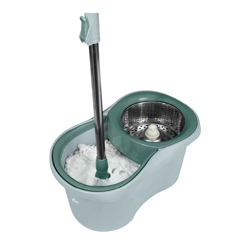 Mop Giratório com Cesto Inox