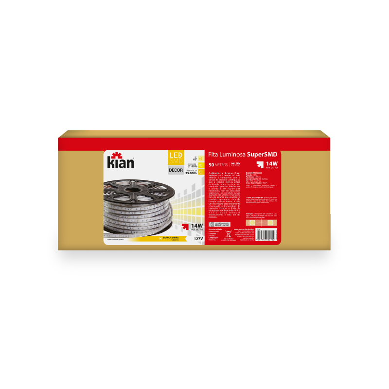 Fitas Alto Brilho SMD 5050 – 50 Metros