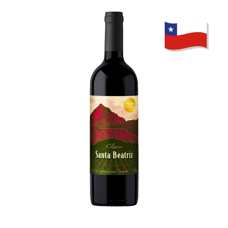Vinho Tinto Chileno Clássico Cabernet Sauvignon